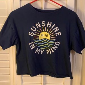 Cropped t-shirt. Perfect for summer.